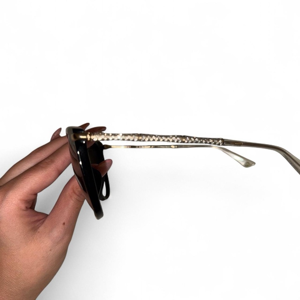 Gucci Bamboo Cat Eye GG Crystalized Sunglasses - Picture 3 of 6